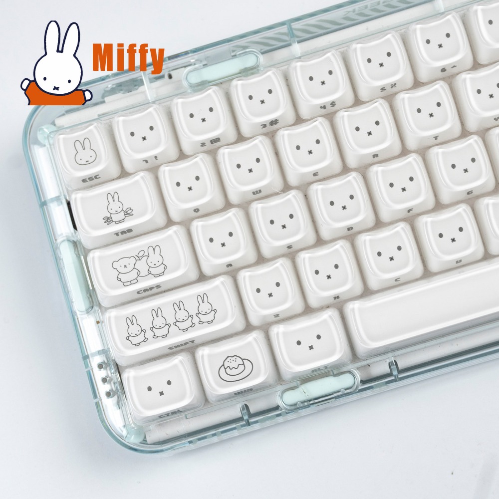 Gaming Keyboard Nearby - Клавишные колпачки Kawaii Miffy с милым