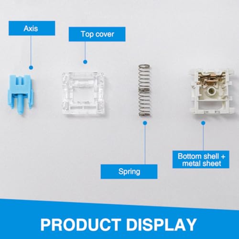 Gaming Keyboard Blue - 108 шт. синих тактильных механических переключателей