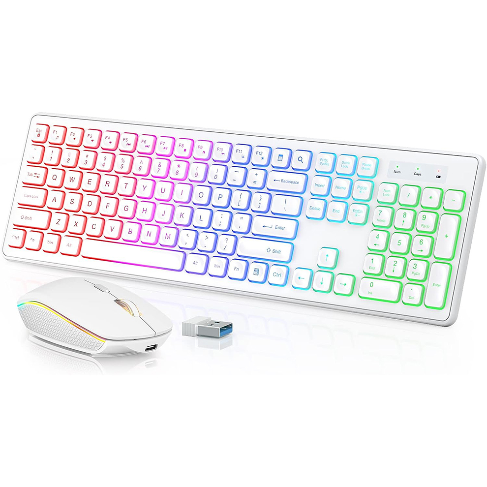 Gaming Keyboard Mouse Combo - Беспроводная клавиатура и мышь с подсветкой,