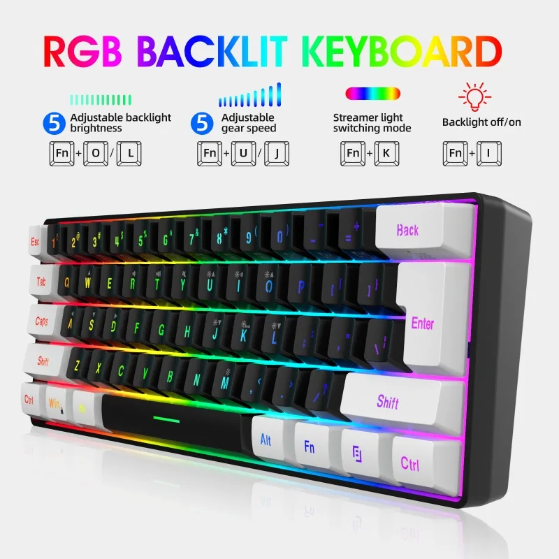 Комплект для геймеров: 60% кла – обзор и цена Gaming Keyboard Mouse Combo