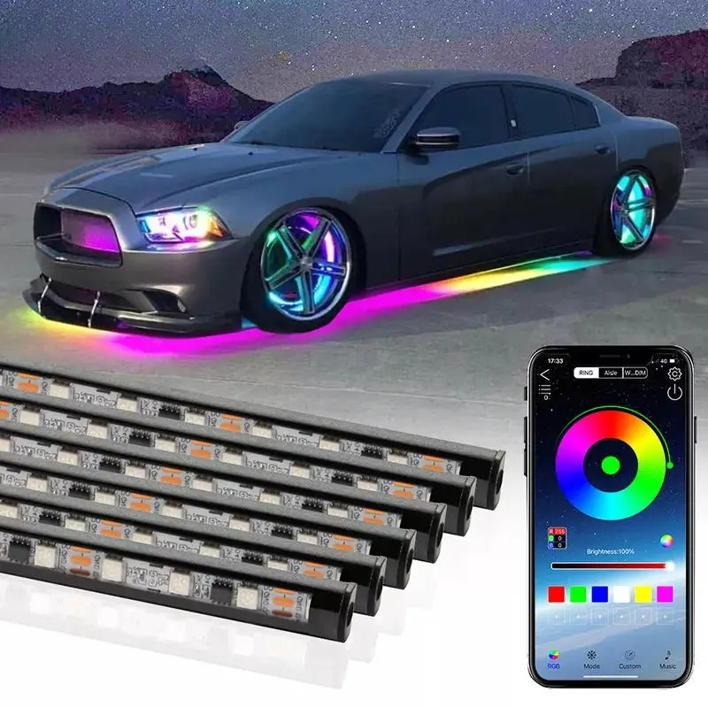 KIEND автомобильный гибкий под – обзор и цена Rgb Underglow Strip