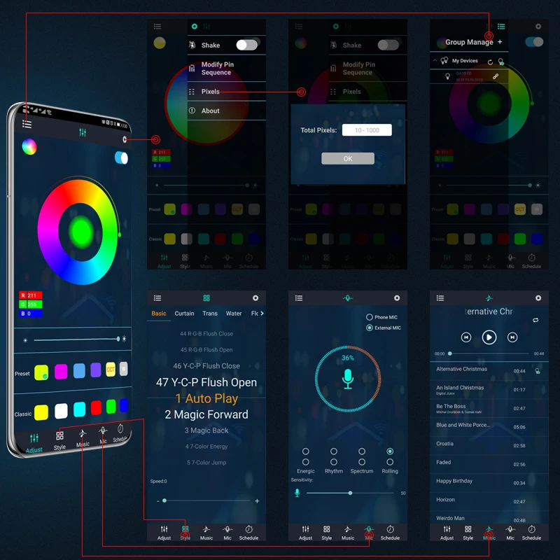 KIEND автомобильный гибкий под – обзор и цена Rgb Underglow Strip