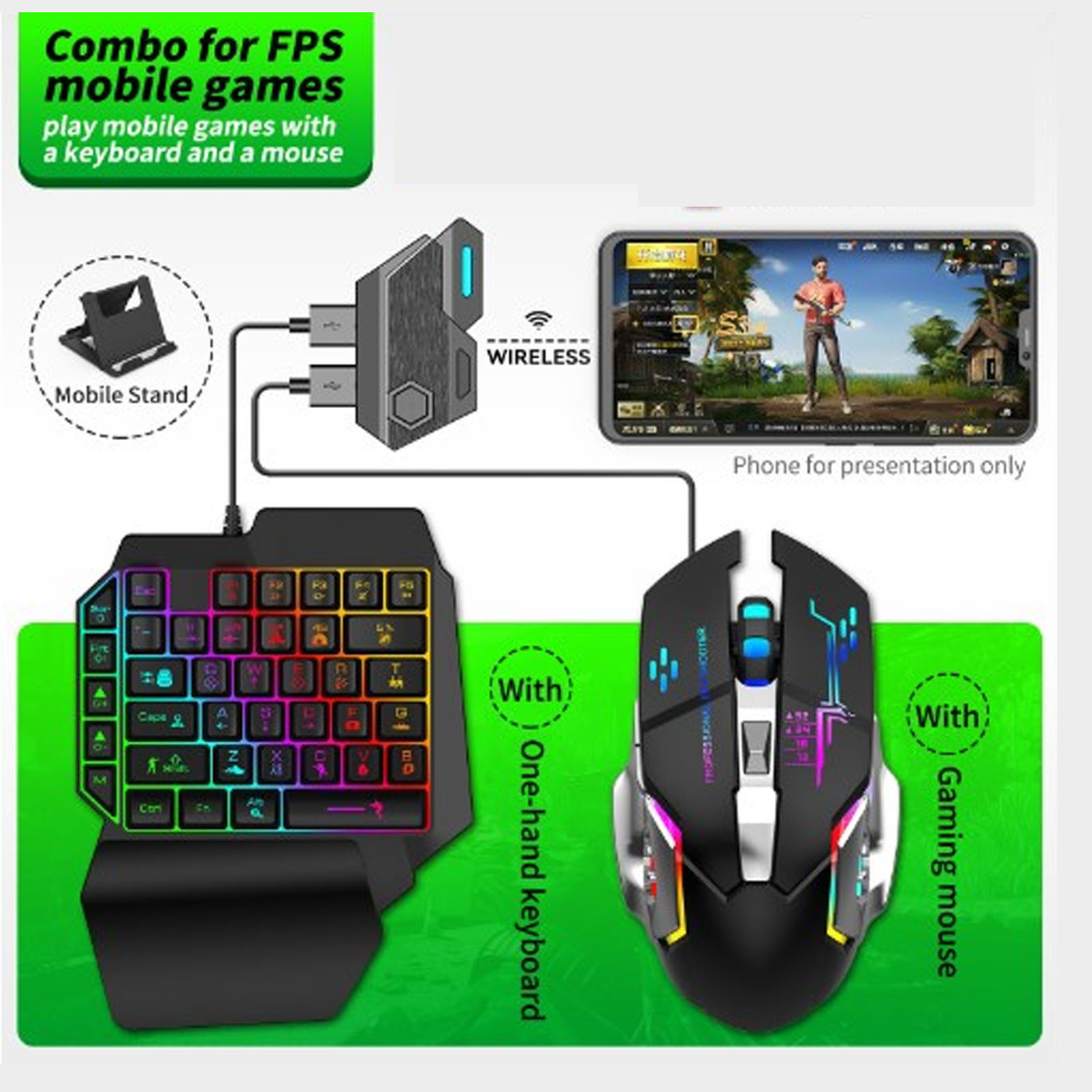 Комбинированный пакет для моби – обзор и цена Gaming Keyboard Mouse Combo