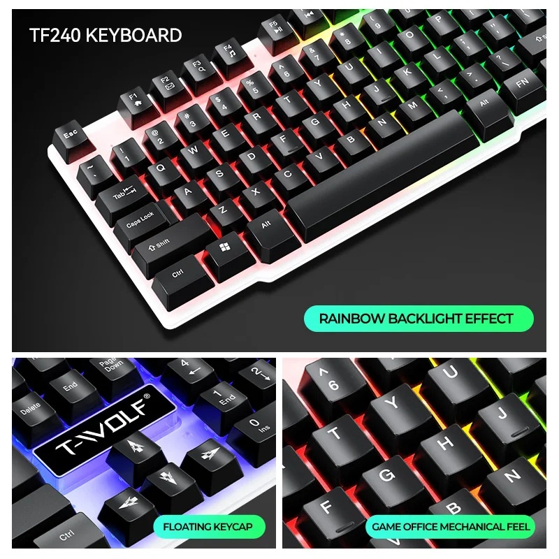 НОВЫЕ USB-комбинации клавиатур – обзор и цена Gaming Keyboard Mouse Combo