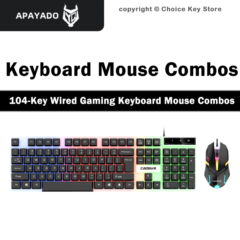 APAYADO LDK9122 Проводной игро – обзор и цена Gaming Keyboard Mouse Combo