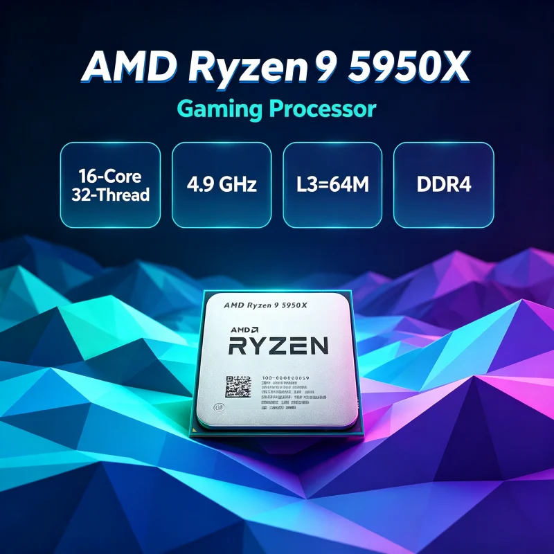 AMD Ryzen 9 5950X 105W игровой – обзор и цена Amd Cpu Ryzen 9